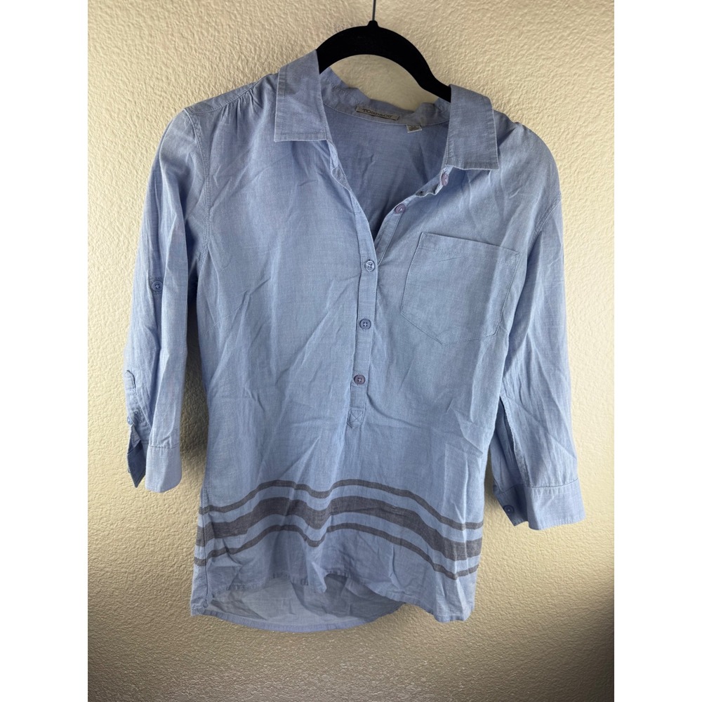Toad&Co Button Down Shirt Women XS Organic Cotton Lightweight Gorpcore Outdoor